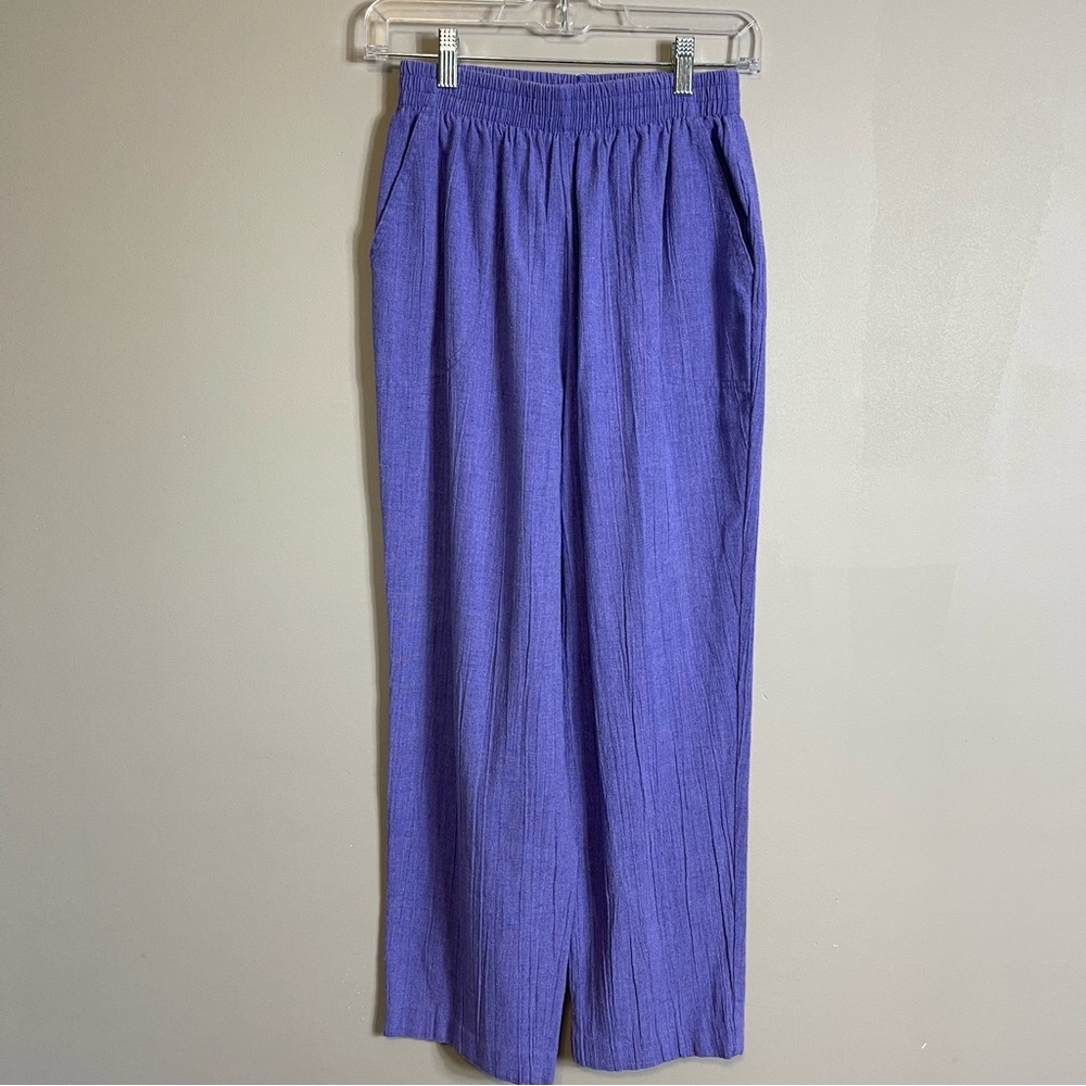 Vintage Cricket Lane Pull On Pants Modern Size XS Purple Granny Core Casual USA